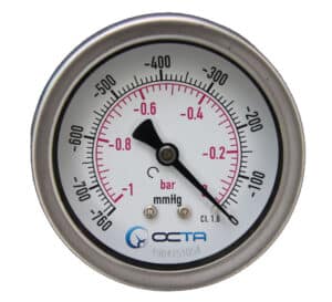 เกจวัดแรงดัน_pressure gauge_ออกหลัง_nuovafima_wika_gbk63_เกจวัดแรงดันลมW_GBK63_Range_-1 to 0_alt