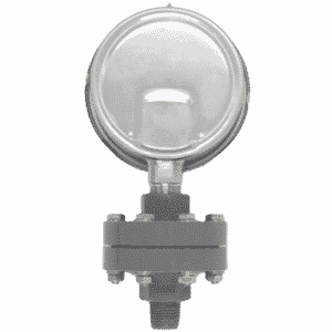 pressure gauge diaphragm seals octa uPVC GS100 back