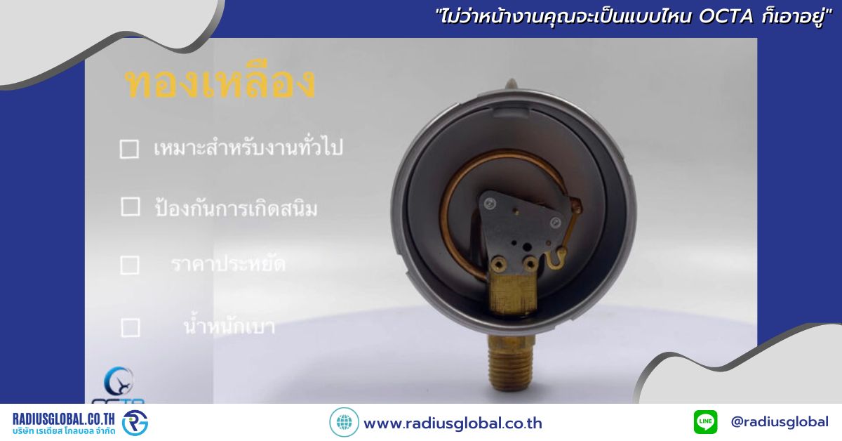 เกจวัดแรงดันสูง เกจวัดแรงดัน 1 บาร์ เกจวัดแรงดัน psi ความต่างทองเหลือง